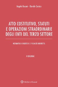 Cover Atto costitutivo, statuti e operazioni straordinarie degli enti del Terzo settore