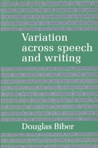 Cover Variation across Speech and Writing