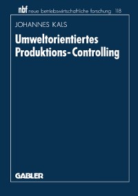 Cover Umweltorientiertes Produktions-Controlling