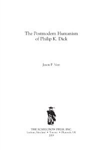 Cover Postmodern Humanism of Philip K. Dick