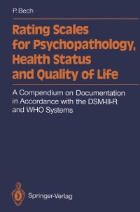 Cover Rating Scales for Psychopathology, Health Status and Quality of Life