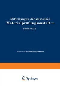 Cover Mitteilungen der deutschen Materialprüfungsanstalten