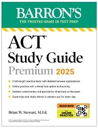 Cover ACT Study Guide Premium, 2025: 6 Practice Tests + Comprehensive Review + Online Practice