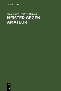 Cover Meister gegen Amateur