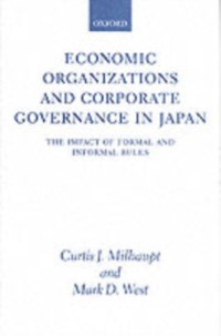 Cover Economic Organizations and Corporate Governance in Japan