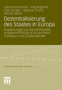 Cover Dezentralisierung des Staates in Europa