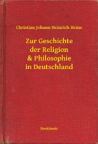 Cover Zur Geschichte der Religion & Philosophie in Deutschland