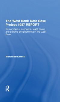 Cover West Bank Data Base 1987 Report