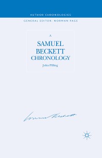 Cover A Samuel Beckett Chronology