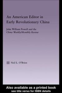 Cover American Editor in Early Revolutionary China