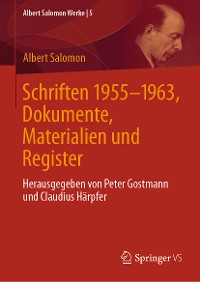 Cover Schriften 1955-1963, Dokumente, Materialien und Register