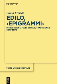 Cover Edilo, ›Epigrammi‹
