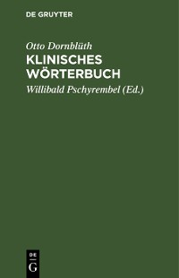 Cover Klinisches Wörterbuch