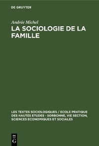 Cover La sociologie de la famille