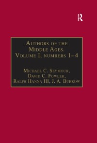 Cover Authors of the Middle Ages. Volume I, Nos 1-4