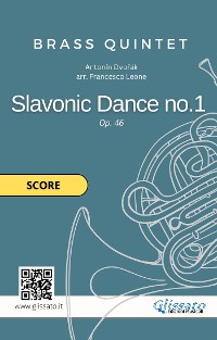 Cover Brass Quintet: Slavonic Dance no.1 by Dvořák (score)