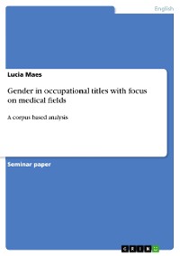 Cover Gender in occupational titles with focus on medical fields