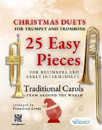 Cover Christmas Duets for Trumpet and Trombone - 25 Easy Pieces for Beginners and Early Intermediate