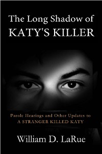 Cover The Long Shadow of Katy's Killer