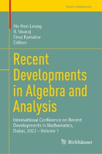 Cover Recent Developments in Algebra and Analysis