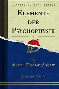 Cover Elemente der Psychophysik