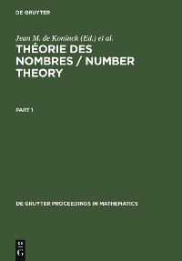 Cover Théorie des nombres / Number Theory