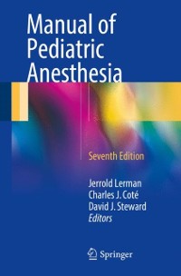 Cover Manual of Pediatric Anesthesia