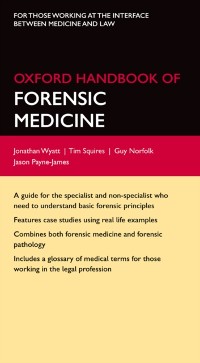 Cover Oxford Handbook of Forensic Medicine