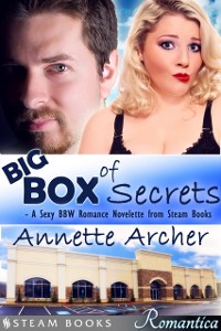 Cover Big Box of Secrets - A Sexy BBW Romance Novelette from Steam Books