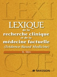 Cover Lexique de la recherche clinique et de la médecine factuelle