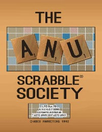 Cover The ANU Scrabble Society