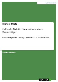 Cover Odoardo Galotti. Dimensionen einer Dramenfigur