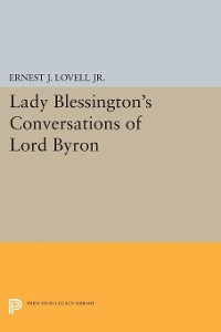 Cover Lady Blessington's Conversations of Lord Byron
