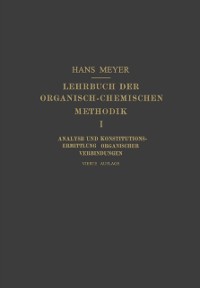 Cover Lehrbuch der Organisch-Chemischen Methodik