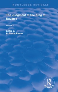 Cover Judgment of the King of Navarre