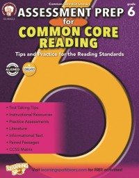 Cover Assessment Prep for Common Core Reading, Grade 6