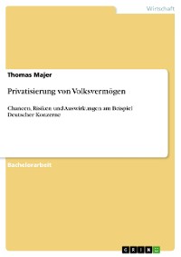 Cover Privatisierung von Volksvermögen