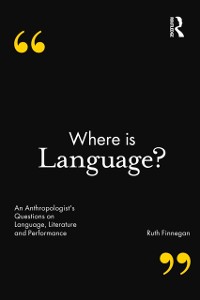 Cover Where is Language?