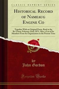 Cover Historical Record of Nameaug Engine Co