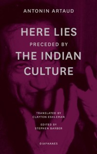 Cover &quote;Here Lies&quote; preceded by &quote;The Indian Culture&quote;