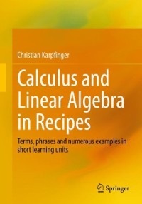 Cover Calculus and Linear Algebra in Recipes