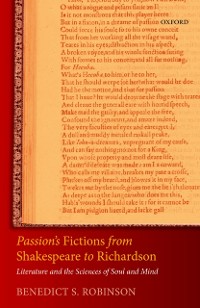 Cover Passion's Fictions from Shakespeare to Richardson