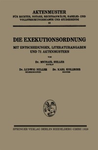 Cover Die Exekutionsordnung