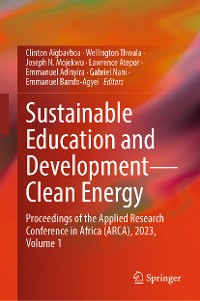 Cover Sustainable Education and Development—Clean Energy