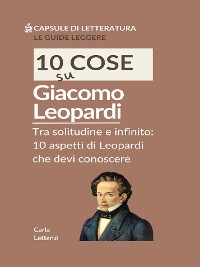 Cover 10 cose su Leopardi