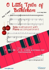 Cover O Little Town of Bethlehem (in C) for solo instrument w/ piano