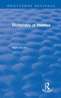 Cover Dictionary of Riddles