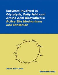 Cover Enzymes Involved in Glycolysis, Fatty Acid and Amino Acid Biosynthesis: Active Site Mechanisms and Inhibition