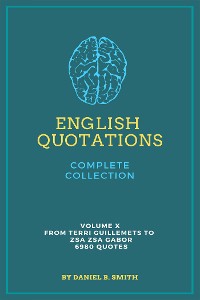 Cover English Quotations Complete Collection: Volume X