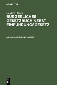 Cover Einführungsgesetz
